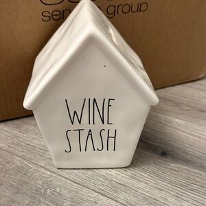 Rae Dunn Cream Wine Stash piggy bank  House Decor